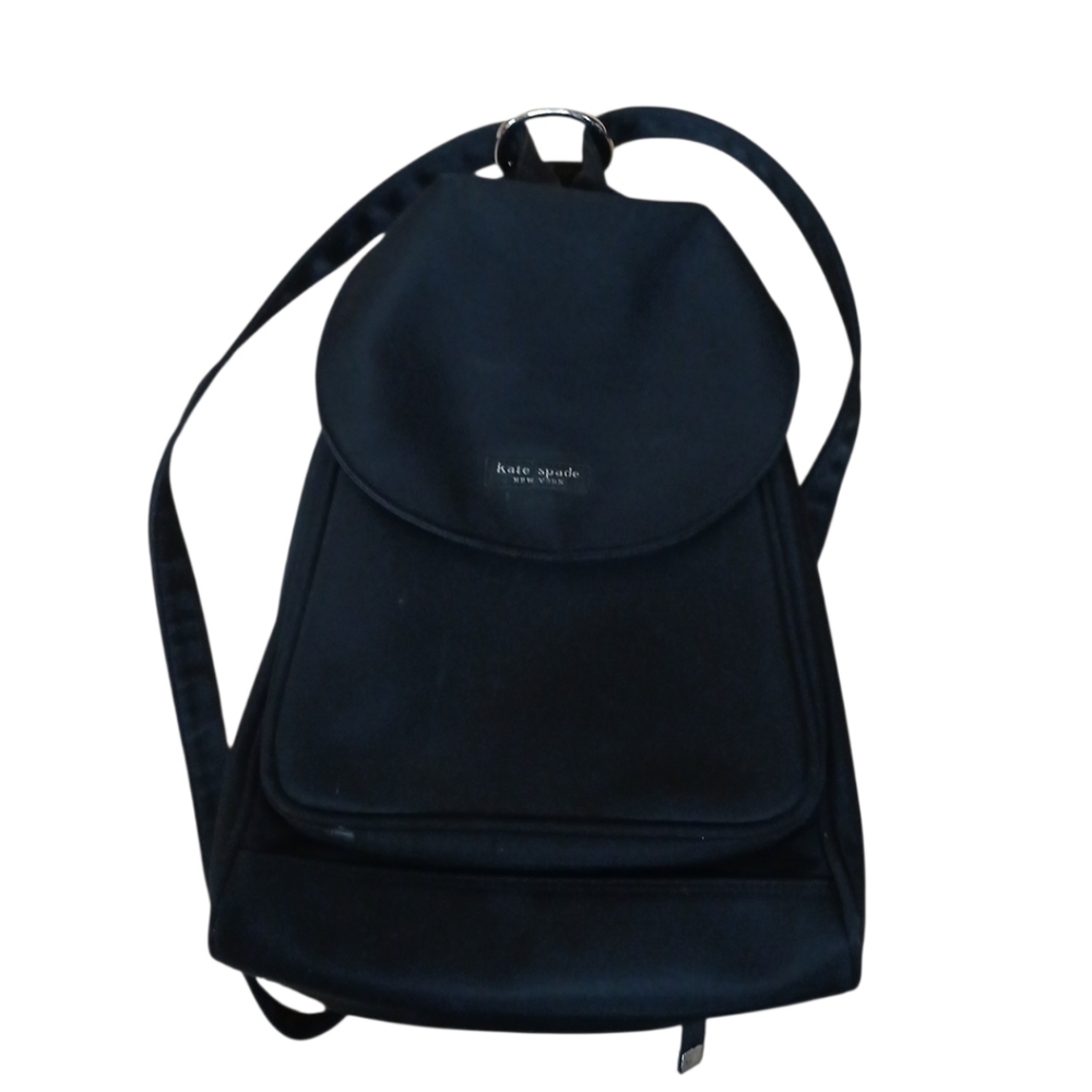 Kate Spade Vintage Y2K Solid Black Nylon Mini Backpack
